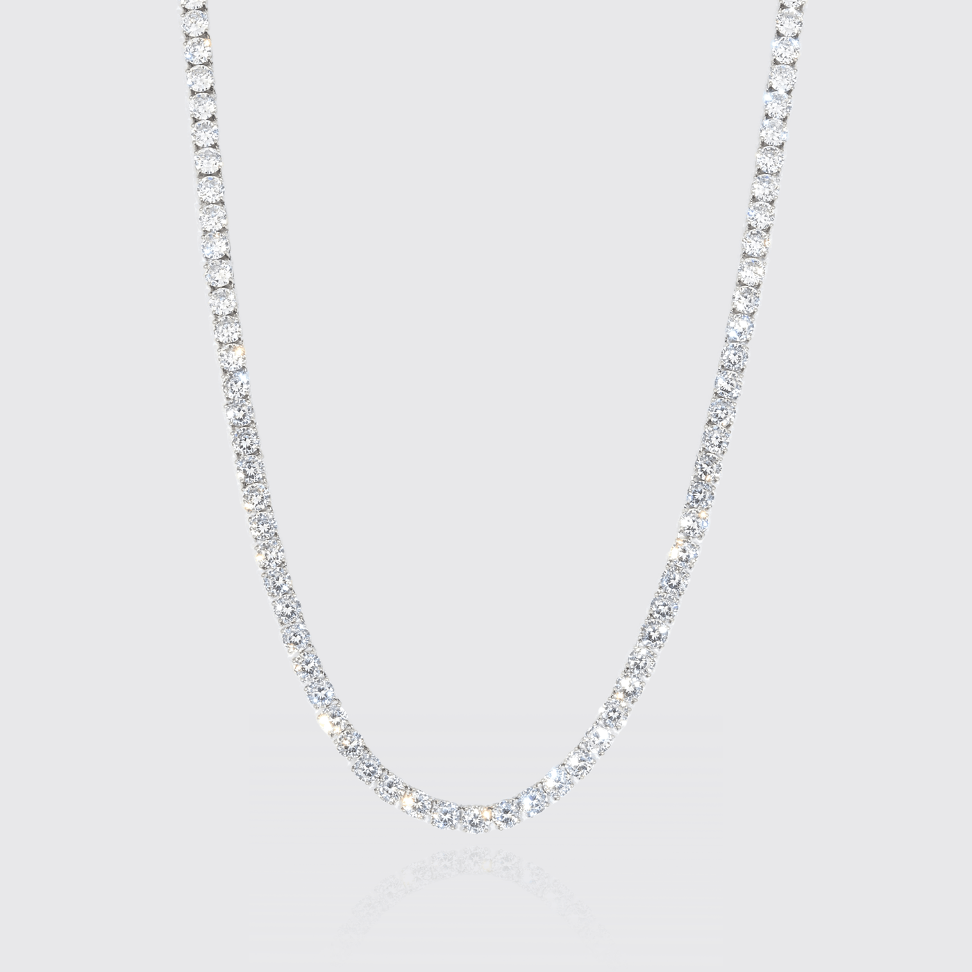 5mm Moissanite Tennis Chain - 925 Silver - D Colour - VVS1