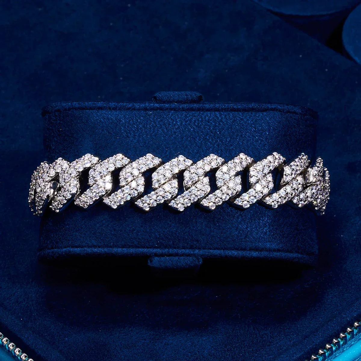 14mm Moissanite Monaco Bracelet - 925 Silver - D Colour - VVS1
